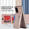 For Samsung Galaxy S20 Cross-body Zipper Square TPU+PU Back Cover Case with Holder & Card Slots & Wallet & Strap(Rose Gold)