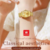 OLEVS 5526 Women Diamond Set Luminous Waterproof Quartz Watch(Gold)