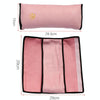 5pcs Children Car Seat Belt Protective Cover Thickened Plush Shoulder Pillow(Gray)