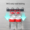 Household Glass Cup Holder Inverted Cup Hanger Bar Free Hole Wall Mounted Drainage Mug Shelf, Color: 3 Position (White)