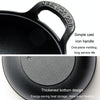 20cm Cast Iron Frying Pan Stewpot Universal Uncoated Non-Stick Casserole