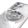 For Samsung Galaxy S25+ 5G 360 Holder MagSafe Acrylic Hybrid TPU Phone Case(Frosted White)