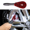 3 PCS / Set Car Beauty Imitation Wool Fiber Stick Wheel Cleaning Brush