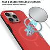 For iPhone 12 Pro Shockproof MagSafe Armor PC Hybrid TPU Phone Case(Red+Black)