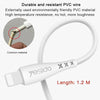 Yesido CA26 2.4A USB to 8 Pin Charging Cable, Length: 1m(Black)