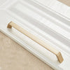 9009-192 Modern Simple Cabinet Door Handle Drawer Wardrobe Zinc Alloy Handle(Gold)