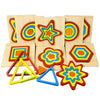 DIY Creative 3D Wooden Puzzle Geometry Shape Puzzle Children Educational Toys(Hexagon)