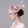 Bridal Headwear Retro Style Linen Hat(Black)