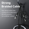 USAMS US-SJ646 U85 2m PD100W 6 in 1 Alloy Multifunctional Fast Charging Cable(Purple)