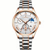 FNGEEN 5606 Men Luminous Casual Quartz Watch(Between Rose Gold Rose Shell White Surface)