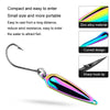 PROBEROS DW602 Long Casting Metal Sequins Lure Moth Sequins Warp Beak Fake Lure, Color: Color A(1.5g)
