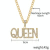 N2106-14 Queen Exaggerated Hip Hop Style Necklace Collarbone Chains