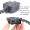 Car OBD To Cigarette Lighter Female Seat Driving Recorder Power Cord 60cm