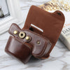 For Nikon Z50 / Z30 Camera Full Body Magnetic Leather Camera Case Bag with Strap (Coffee)