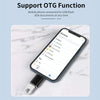 XQ-ZH001 USB Female to 8 Pin Male OTG Adapter(Silver)