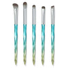 Makeup Brush Corn Silk Fiber Hair Can Washing Makeup Brush, Style:5 PCS Green Eye Shadow Brush