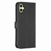 For Samsung Galaxy A05 Four-leaf Embossed Leather Phone Case(Black)