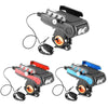 BG-2021 Bicycle Front Light 4 In 1 Mobile Phone Holder Horn Light Mountain Bike Front Light, Colour: 4000 MAH Black