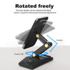 3-In-1 15W Portable Folding Desktop Stand Mobile Phone Wireless Charger(Black)