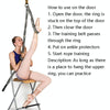 Taekwondo Ballet Dance Yoga Supplies Horizontal Open Rigid Strips Stretching Fork Training Belt(Blue)