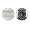 Aluminum Alloy Plating Motorcycle Handlebar Clock(Silver Shell White Background)