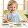10 PCS Children Educational Animal Three-Dimensional Wooden Puzzle Toy(Goldfish)