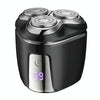Mini Magnetic Head Shaver Smart LED Display Electric Shaver, Color: Black