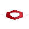 Anti-Fog Lip Language Face Shield For The Deaf And Mute Solid Color Printing Face Shield(Red)