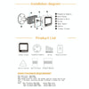 2.4" Smart Peephole Camera, Doorbell with Night Vision, Gold