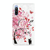 For Sony Xperia 10 II 3D Painting Pattern TPU + PU Leather Phone Case(Cat Under The Tree)