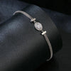 S925 Sterling Silver Electroplated Moissanite Woven Bracelet(MSB015)