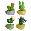 Cute Shaking Head Spring Car Decoration Cake Baking Mini Potted Resin Decoration, Specification: Cactus