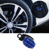 4 PCS Universal Grenade Shaped Car Tire Valve Caps(Dark Blue)