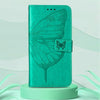 For Alcatel 1L 2021 Embossed Butterfly Leather Phone Case(Green)