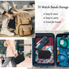 Multifunction Watch Strap Data Line 36 Slots Storage Bag(Black)