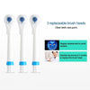 2W Creative Household Waterproof Rotary Electric Toothbrush Set with 4 Replacement Brush Heads & Base, 8500 Revolutions Per Minute(Blue)