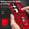 For Samsung Galaxy S25 Ultra 5G Sliding Camshield Holder Phone Case(Red)