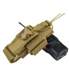 Outdoor Walkie Talkie Bag Mobile Phone Bag Mini Waist Bag Free Size(Mud)