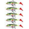 5pcs /Pack HENGJIA SO071 T-Tail Lead Fishing Lure Lua Fishing Soft Bait, Size: 8.5cm 10.6g(Green)