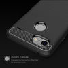 Brushed Texture Carbon Fiber Shockproof TPU Case for Google Pixel 3(Black)