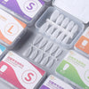 10pairs Of 100pcs/Box Frosted False Nails Artificial Tip, Shape: Almond Nail XS