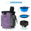 Dog Treat Training Pouch with Bowl | Adjustable Belt | Oxford Canvas