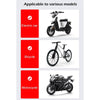 USB Charging Bicycle Light Front Handlebar Led Light , with Holder & Electric Horn, 2400mAh Battery(Black)