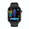 ET570 1.96 inch Color Screen Smart Watch Silicone Strap, Support Bluetooth Call / ECG(Black)