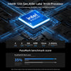 BMAX B4 Plus Windows 11 Mini PC, 16GB+512GB, Intel Alder Lake N100, Support Dual HDMI / RJ45(EU Plug)