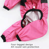 Seasons Dog Raincoat, Rose Red, Small - Waterproof PU