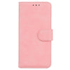 For Samsung Galaxy A26 5G Skin Feel Pure Color Flip Leather Phone Case(Pink)