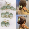 Green Pearl Acrylic Hair Clip Multifunctional Hair Accessories Clip, Style: 5 Beads