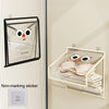 Bathroom Hanging Bag Foldable Transparent With Lid Waterproof Clothes Socks Storage Bag, Color: Large Beige