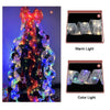 Christmas Ornament Double Light Board Yarn Ribbon String Lights, Specification: 2m(Silver Color Light)